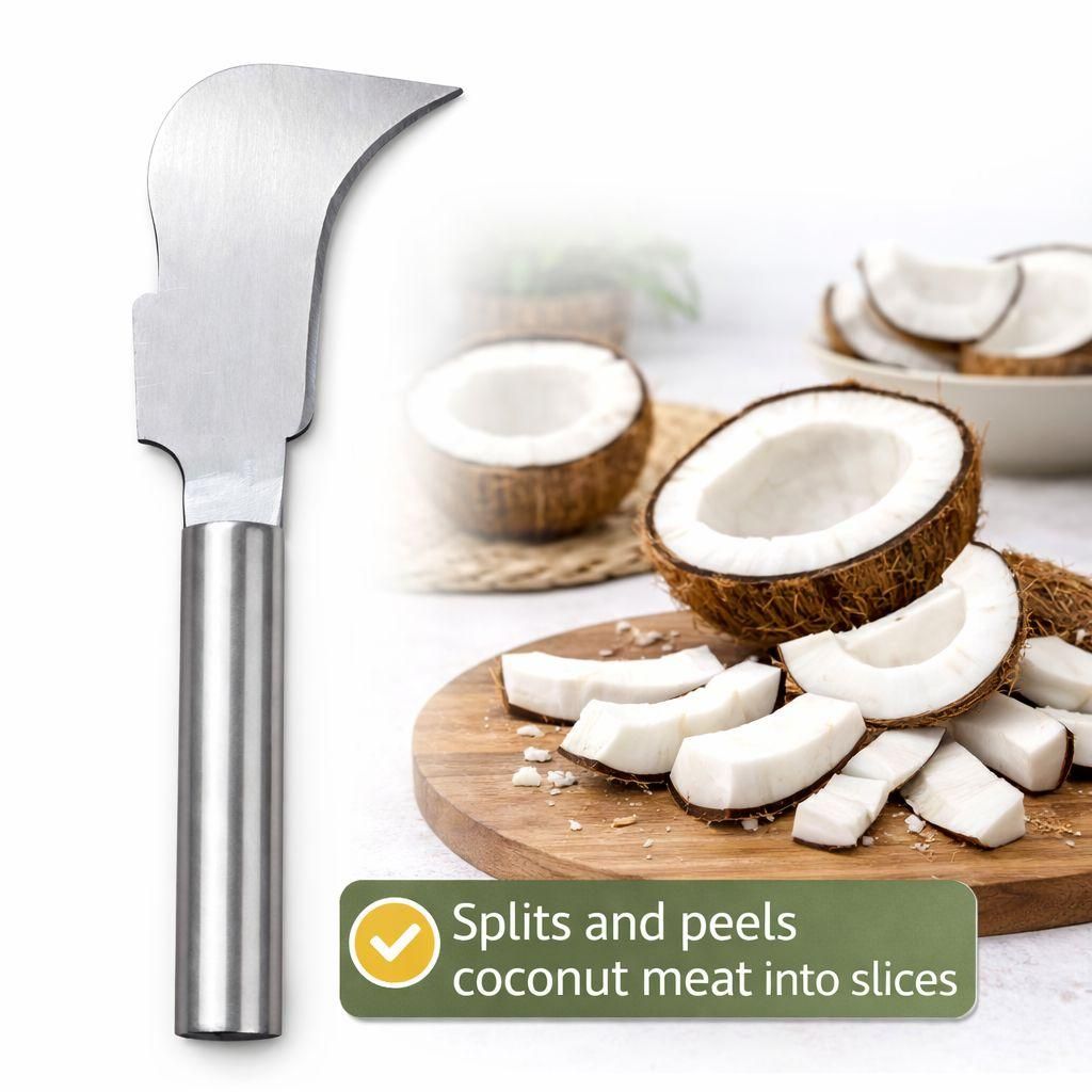 Stainless Steel Coconut Splitter Knife