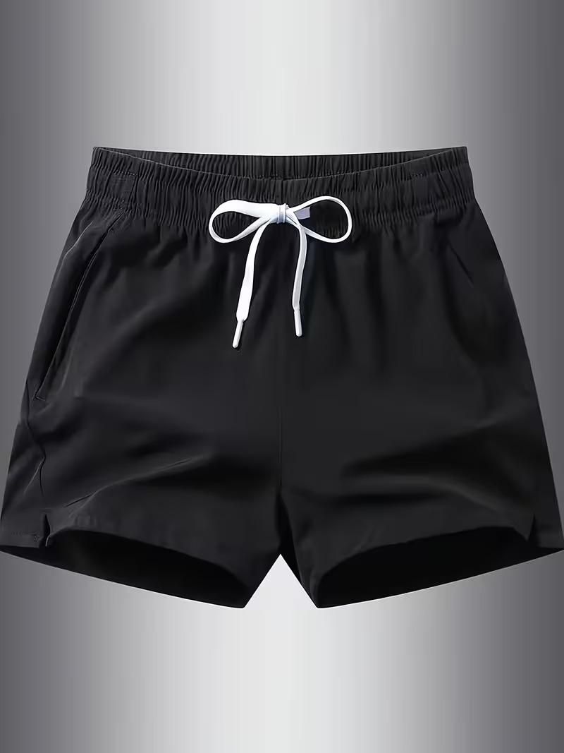 Men's Casual & Stylish Sports Shorts (Combo of Black & Grey)