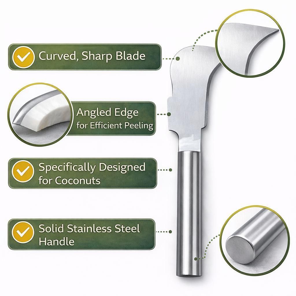 Stainless Steel Coconut Splitter Knife