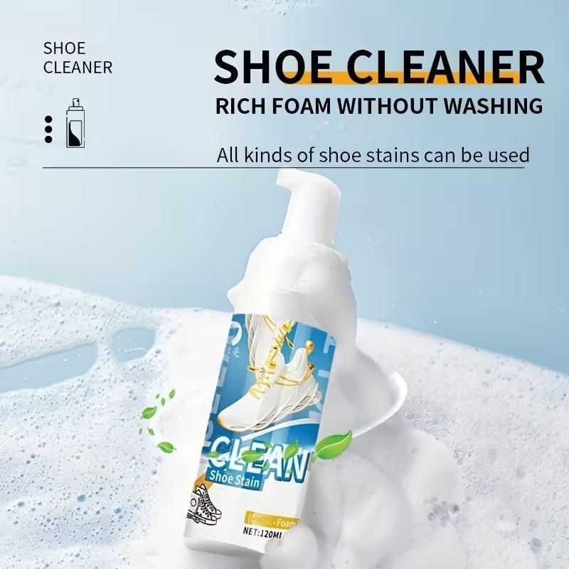 Clean Shoe Stain Foam 120 ml each Pack of 2