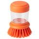 Dish-washing brush with dispenser